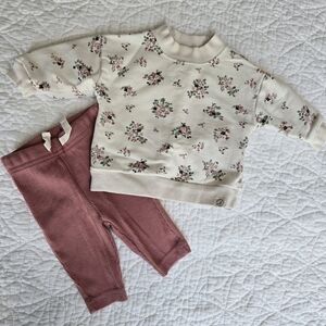Carter's Little Planet Organic Cotton 2 PC FloralPullover And Pants Set Newborn